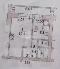 1-к кв. Липецкая область, Липецк Московская ул., 117 (35.0 м) - Фото 2