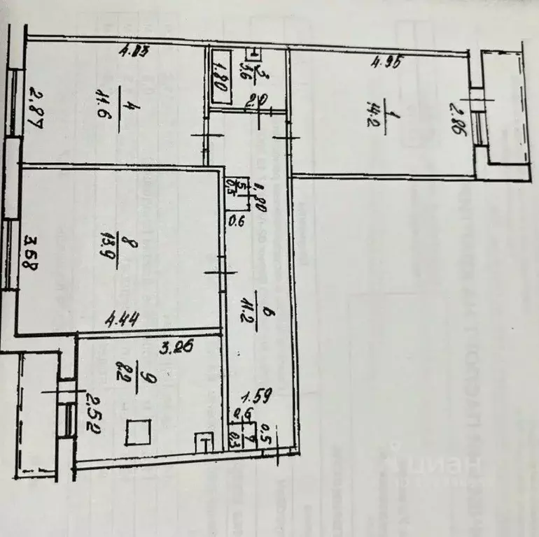3-к кв. Башкортостан, Уфа ул. Адмирала Ушакова, 86/1 (63.5 м) - Фото 2