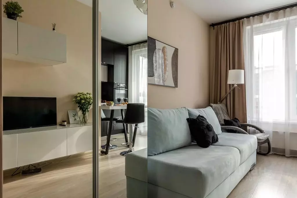 1-к кв. Санкт-Петербург ул. Оптиков, 34К1 (28.0 м) - Фото 0