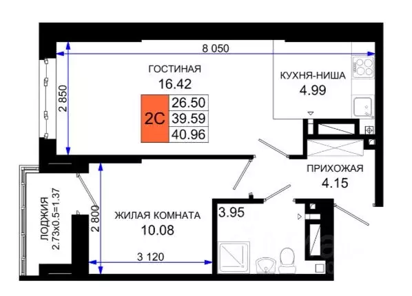 1-к кв. Ростовская область, Ростов-на-Дону Элеваторный пер., 6/2с ... - Фото 0