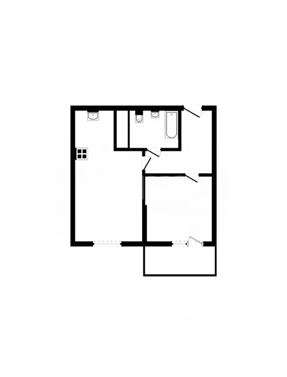 1-к кв. Крым, Симферополь ул. Батурина, 135 (43.0 м) - Фото 1