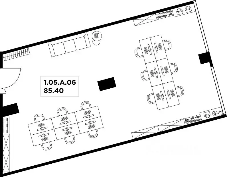Офис в Москва ул. Маршала Прошлякова, 23 (85 м) - Фото 2