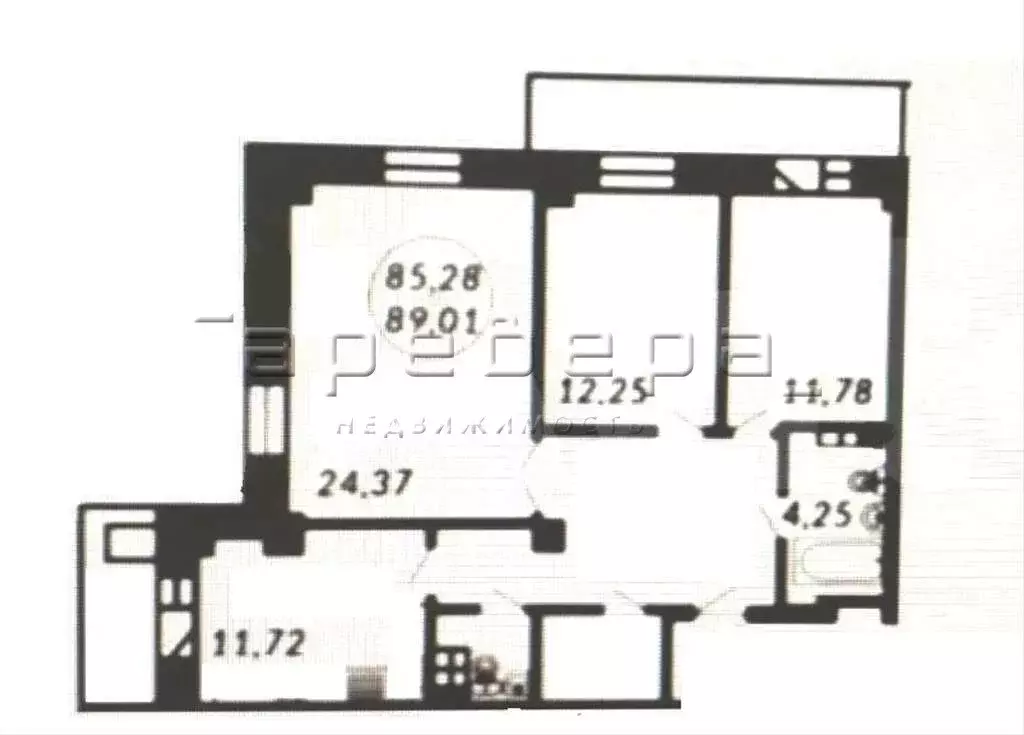 3-комнатная квартира: Красноярск, Прибойная улица, 37с4 (89 м) - Фото 0