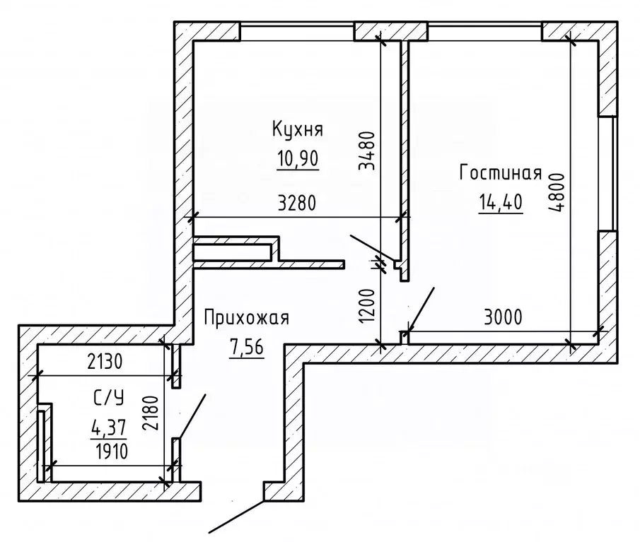 1-к кв. Кабардино-Балкария, Нальчик ул. Идарова, 176 (37.2 м) - Фото 2