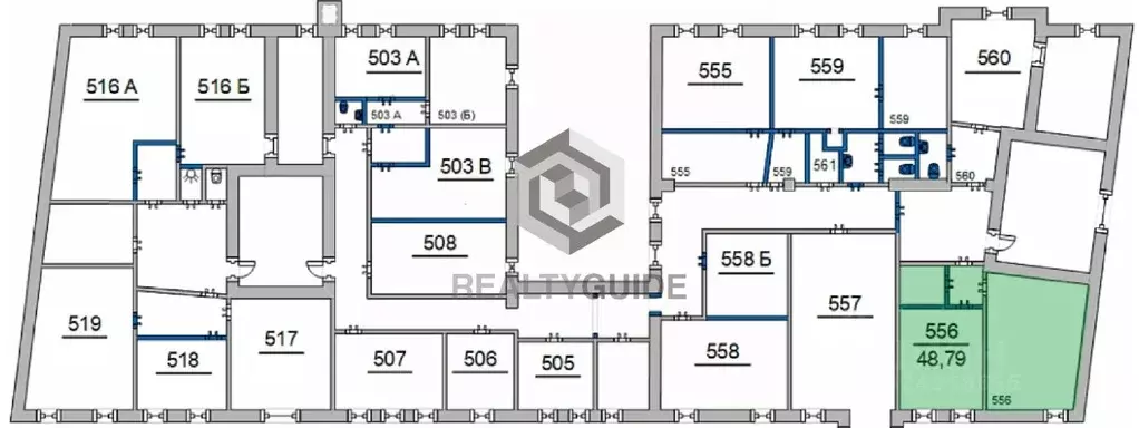 Офис в Москва Новослободская ул., 26С1 (49 м) - Фото 1
