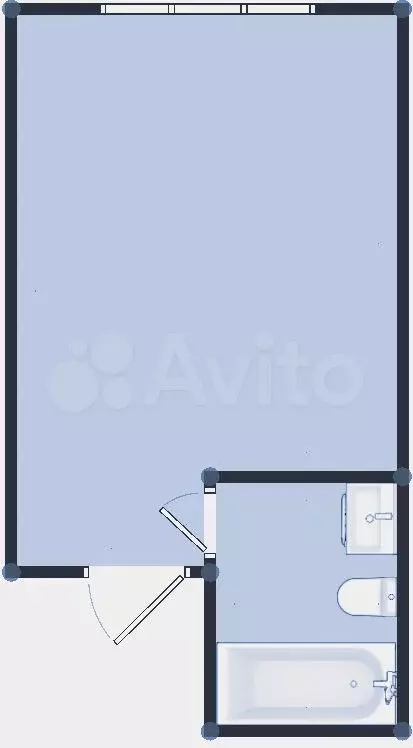 Апартаменты-студия, 16 м, 1/10 эт. - Фото 0
