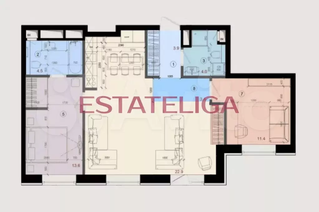 3-к. квартира, 80 м, 15/16 эт. - Фото 0
