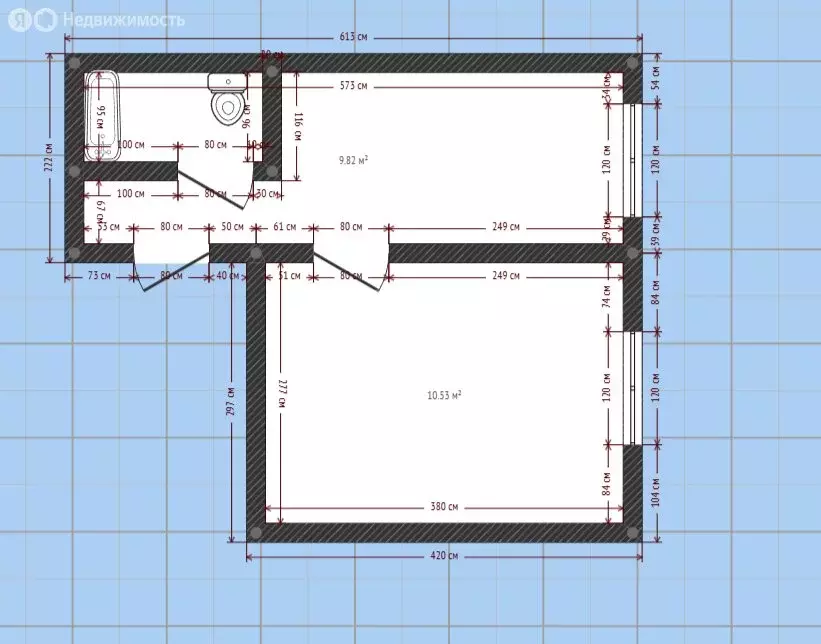1-комнатная квартира: Балашов, улица 50 лет ВЛКСМ, 21 (29 м) - Фото 1