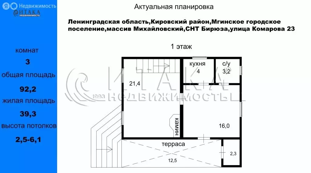 Дом в Мгинское городское поселение, садоводческий массив Михайловский, ... - Фото 1