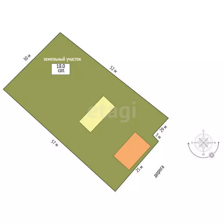 Дом в село Байкалово, улица Комарова (60.3 м) - Фото 1