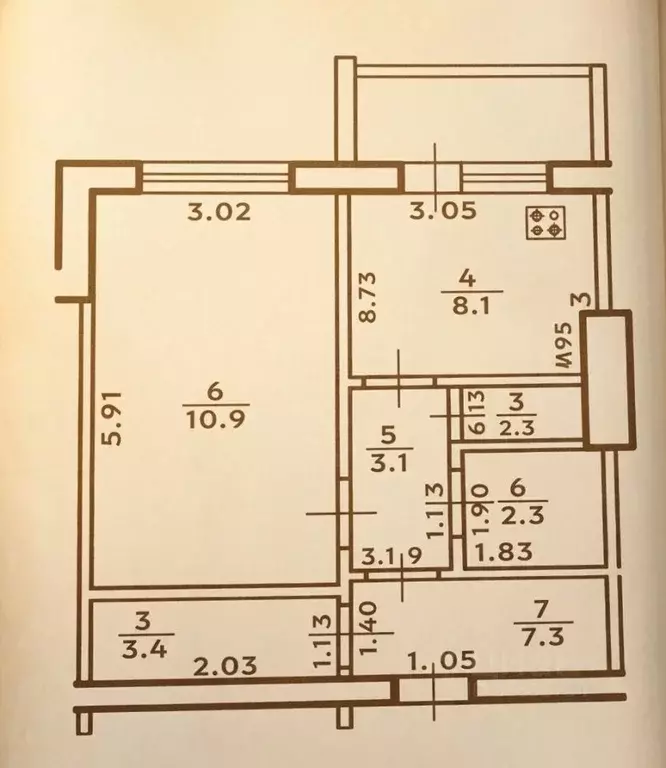 1-к кв. Башкортостан, Уфа ул. Мубарякова, 12 (41.0 м) - Фото 2