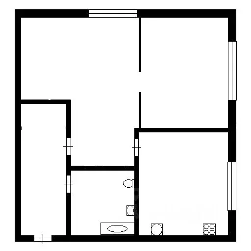 2-к кв. Курганская область, Курган Половинская ул., 8А (28.4 м) - Фото 2