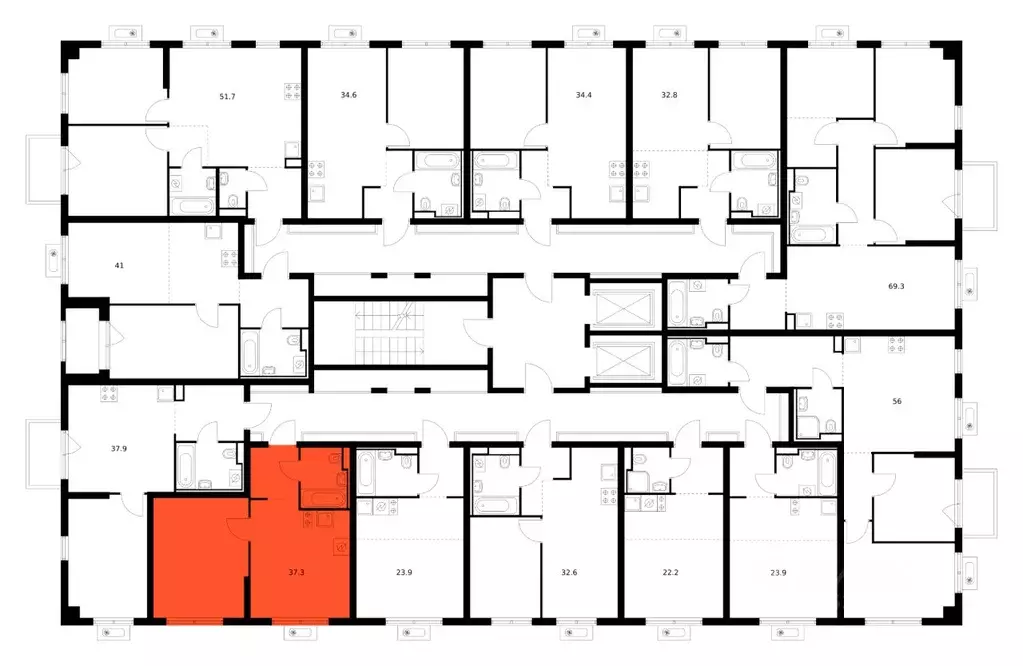 1-к кв. Ленинградская область, Всеволожский район, Заневское городское ... - Фото 2