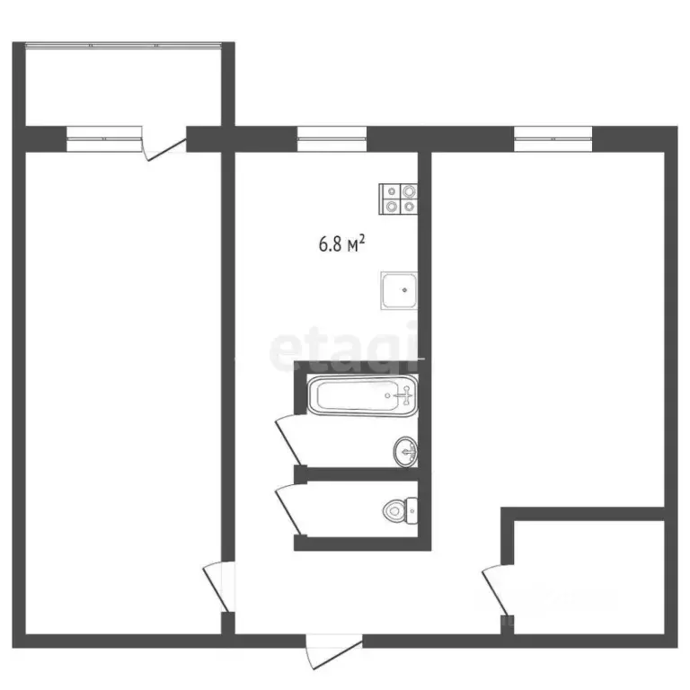 2-к кв. Удмуртия, Ижевск Автозаводская ул., 6 (42.0 м) - Фото 1