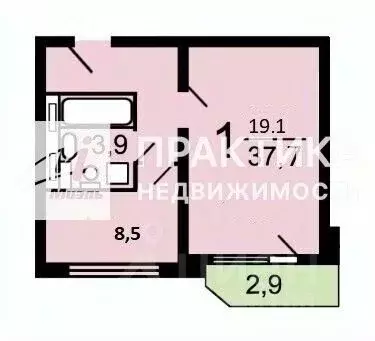 1-к кв. Москва Новочеркасский бул., 21 (37.7 м) - Фото 2