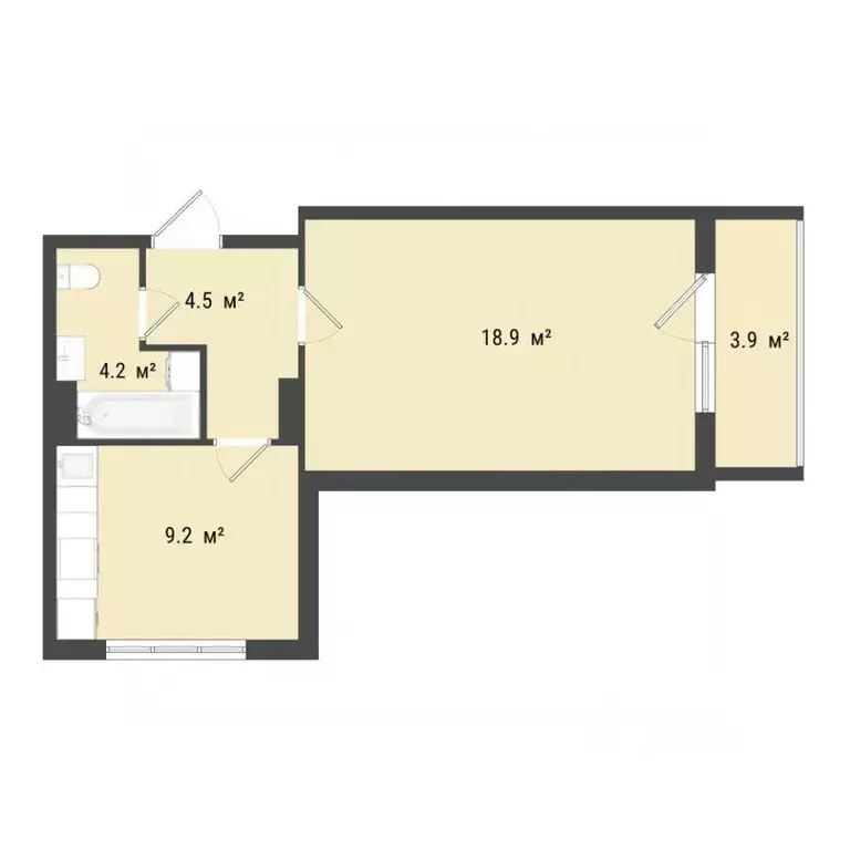 1-к кв. Омская область, Омск Заозерный мкр, ул. Сергея Тюленина, 4 ... - Фото 1