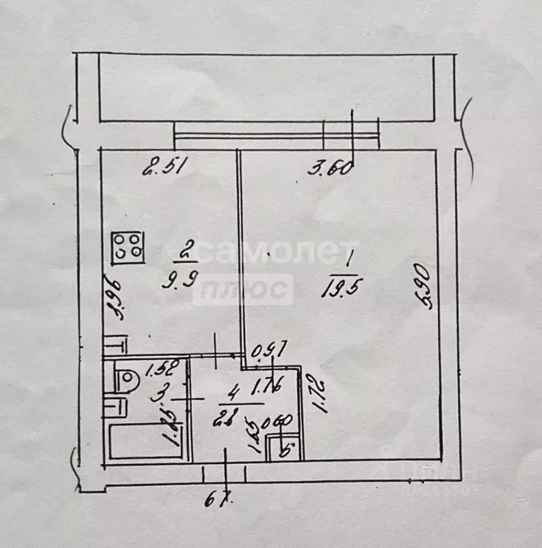 1-к кв. Московская область, Видное Советская ул., 34к1 (39.2 м) - Фото 2