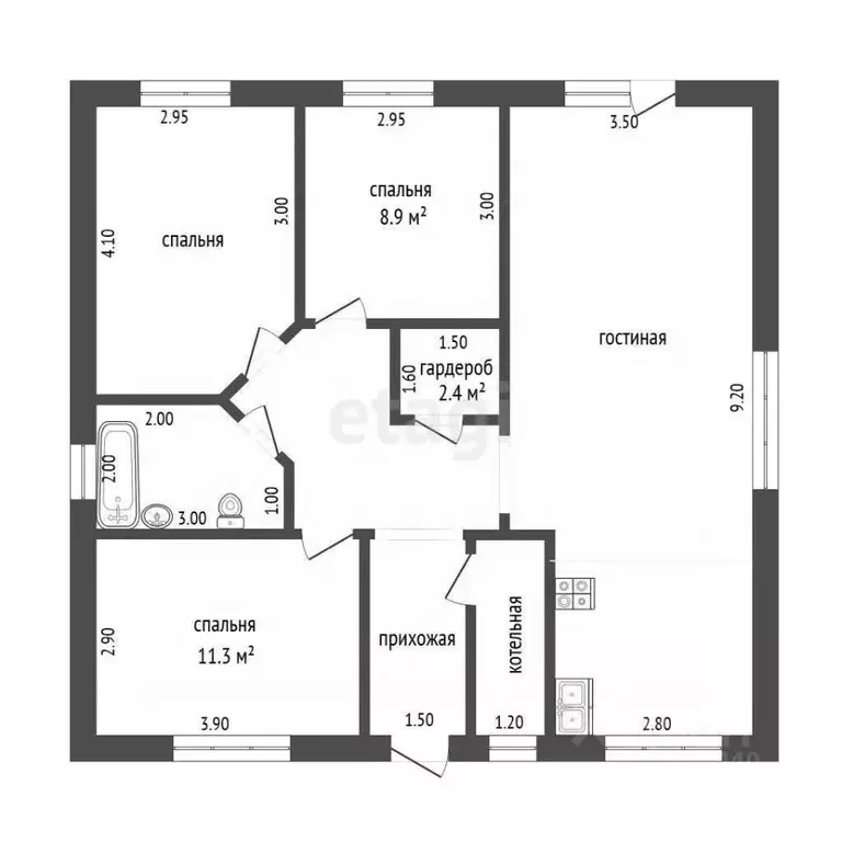 Дом в Тюменская область, Тюменский муниципальный округ, Серебряный Бор ... - Фото 1