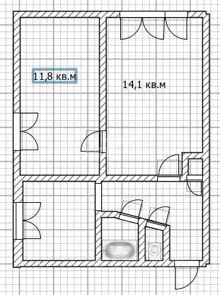 2-к кв. Брянская область, Брянск ул. Академика Королева, 10 (39.8 м) - Фото 2