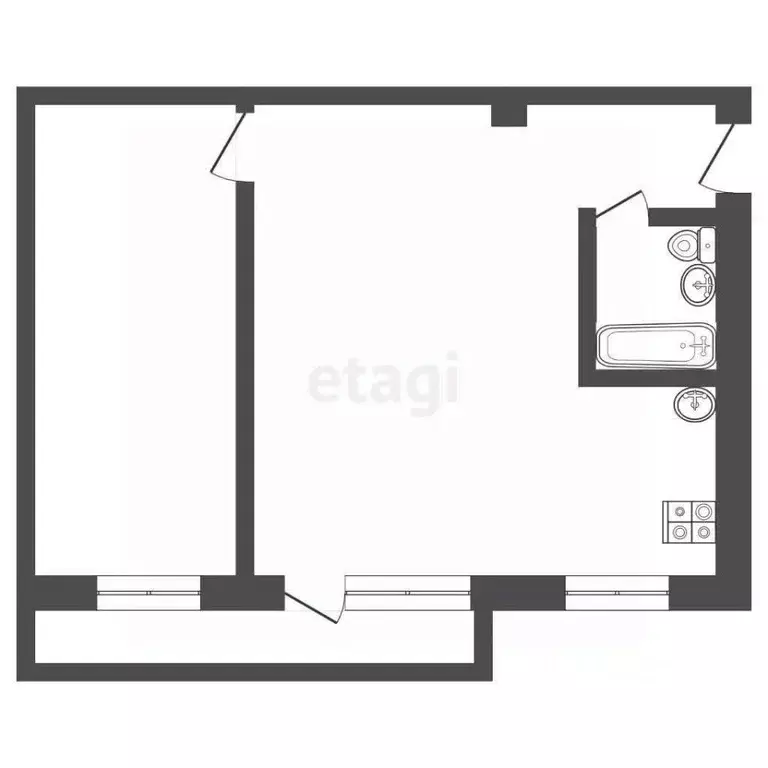 2-к кв. Иркутская область, Ангарск 86-й кв-л, 5 (45.0 м) - Фото 2