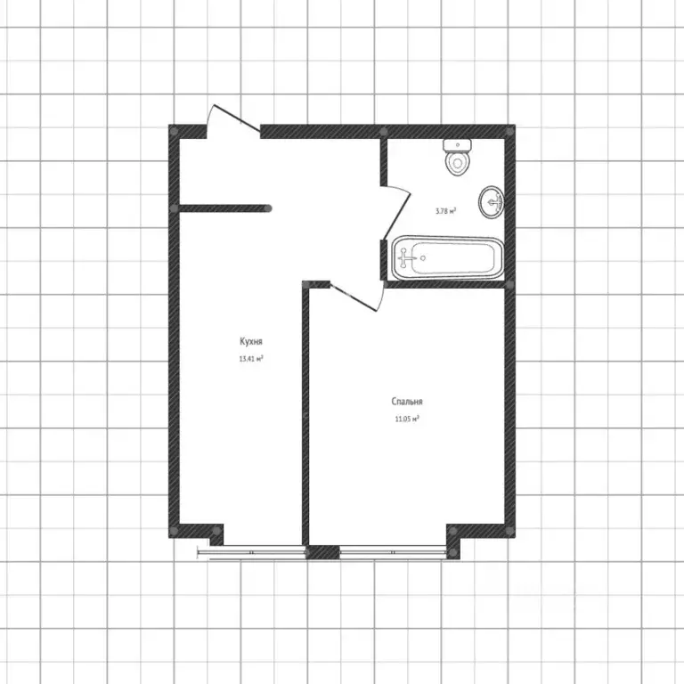 1-к кв. Белгородская область, Белгород ул. Белгородского полка, 78 ... - Фото 1