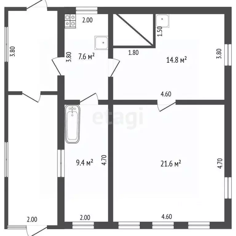 Дом в Мордовия, Рузаевский район, с. Палаевка Садовая ул., 18 (65 м) - Фото 1