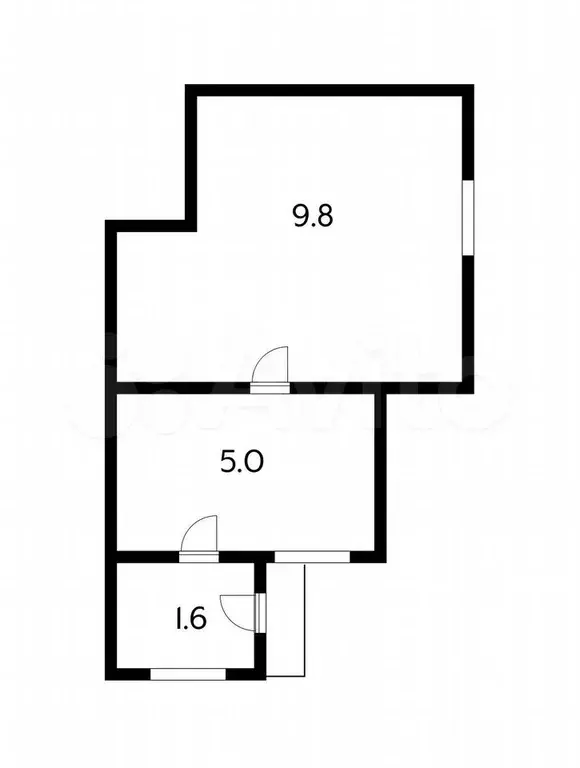 1-к. квартира, 15 м, 1/1 эт. - Фото 0