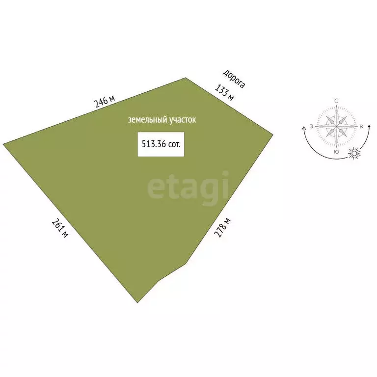 Участок в Костромской район, Самсоновское сельское поселение, деревня ... - Фото 1