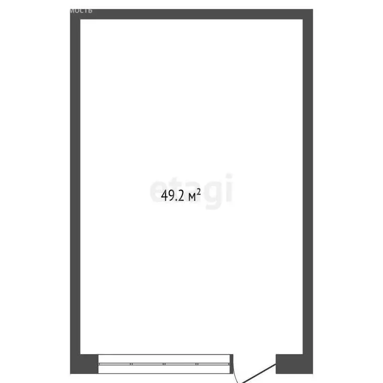 Офис (49.2 м) - Фото 1