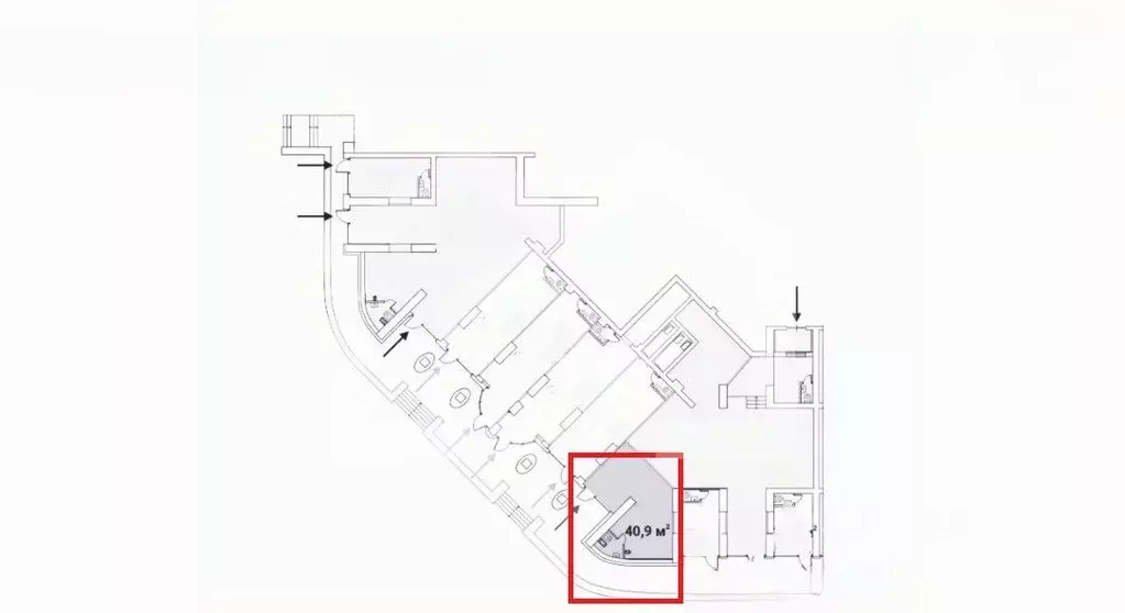 Помещение свободного назначения в Москва Ярцевская ул., 27к1 (41 м) - Фото 2
