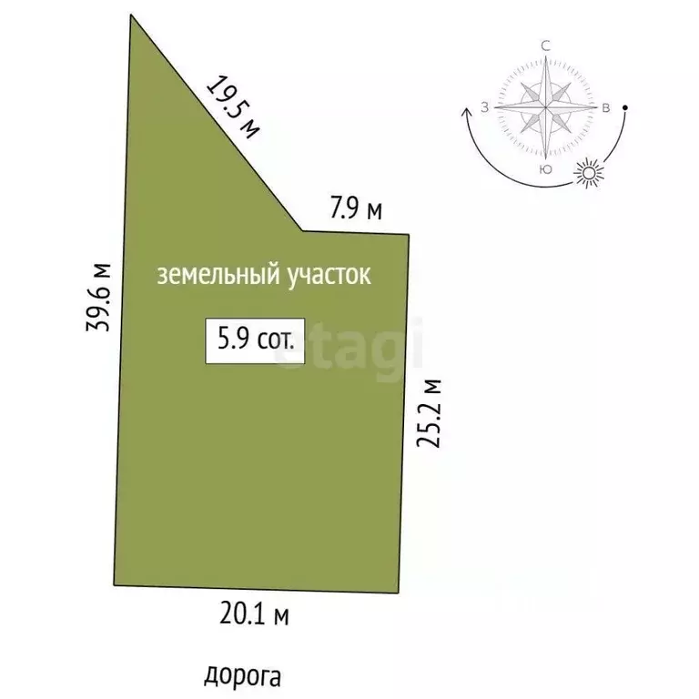 Участок в Тюменская область, Нижнетавдинский муниципальный округ, 7 ... - Фото 1