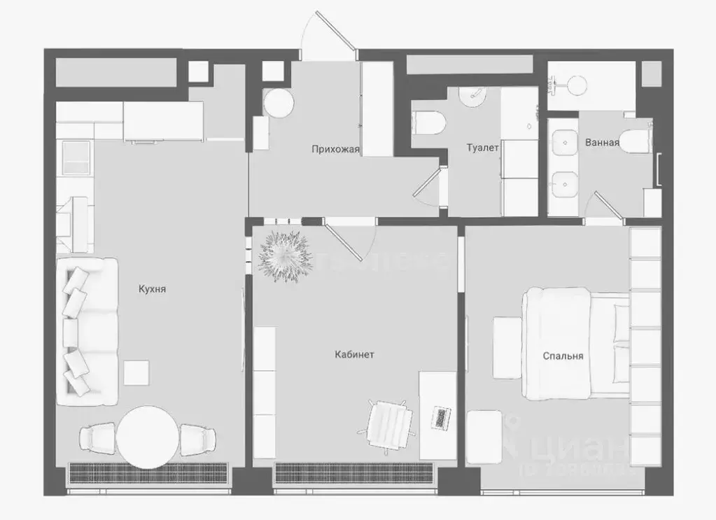 2-к кв. Севастополь просп. Античный, 12 (71.0 м) - Фото 2