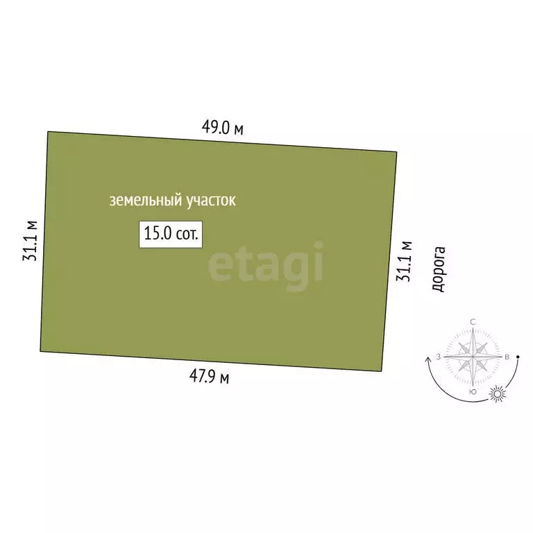 Участок в Тюмень, садовое товарищество Россиянка, Вишнёвая улица ... - Фото 1