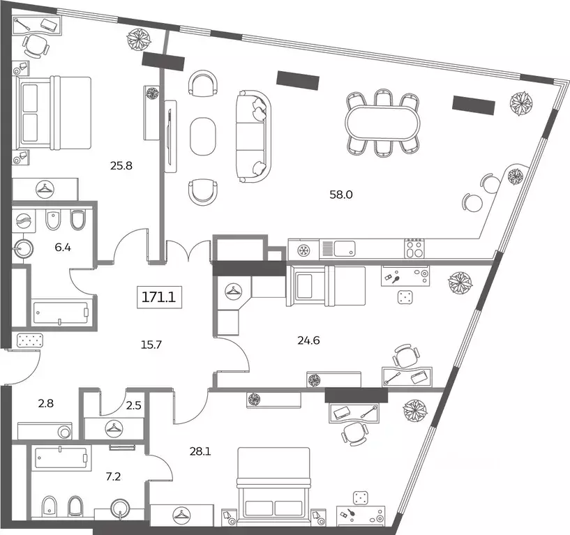 4-к кв. Москва Мытная ул., 40к1 (172.3 м) - Фото 0