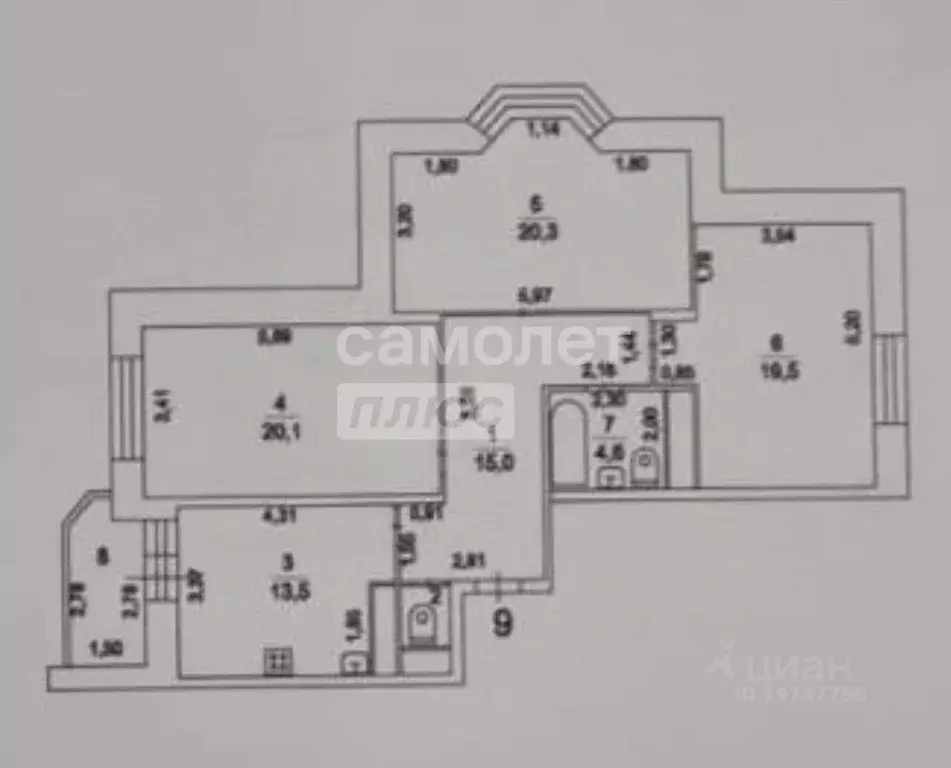 3-к кв. Московская область, Котельники Южный мкр, 14 (96.0 м) - Фото 2