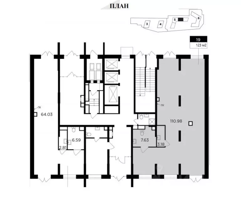Помещение свободного назначения в Москва ул. Петра Алексеева, 14 (123 ... - Фото 2