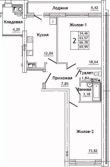 2-к кв. Смоленская область, Смоленский муниципальный округ, д. ... - Фото 0