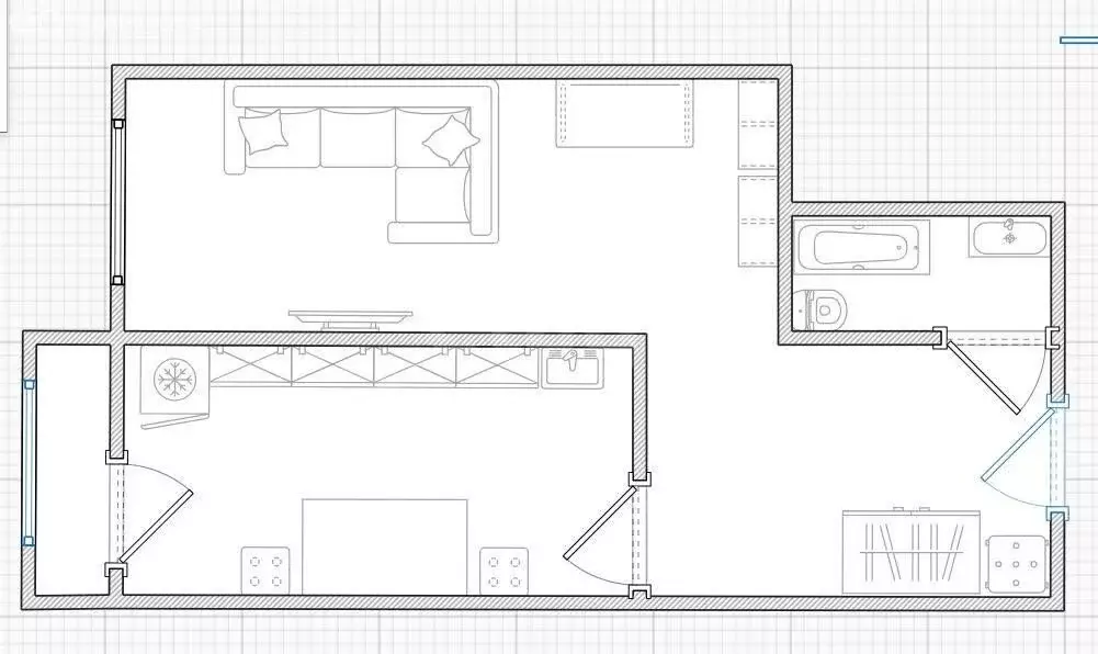 1-комнатная квартира: Казань, улица Аметьевская Магистраль, 16к4 (37.8 ... - Фото 1