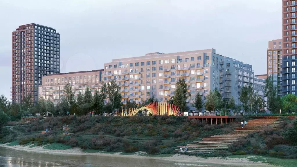 Квартира-студия, 44,3 м, 8/8 эт. - Фото 1