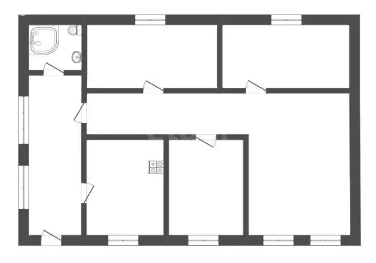 Дом в посёлок городского типа Грибановский, Интернациональная улица ... - Фото 1