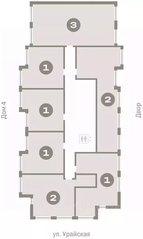 1-к кв. Тюменская область, Тюмень ул. Муравленко, 9к3 (42.86 м) - Фото 1