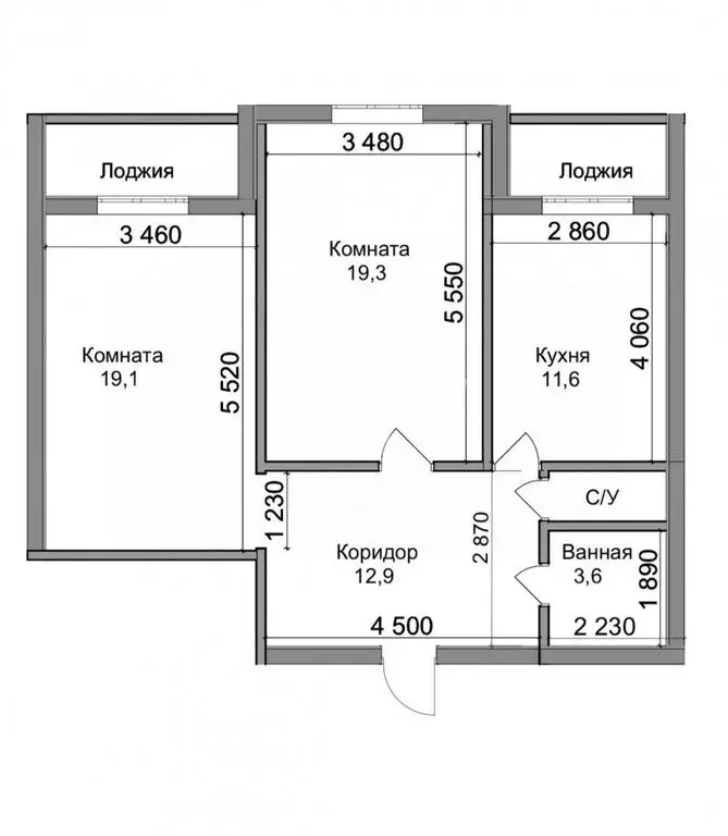 2-комнатная квартира: Липецк, улица Тельмана, 90 (71.3 м) - Фото 2
