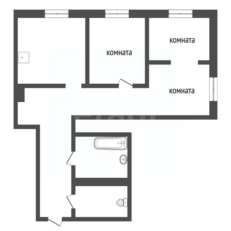 2-к кв. Иркутская область, Иркутск проезд Юрия Тена, 12 (52.3 м) - Фото 2
