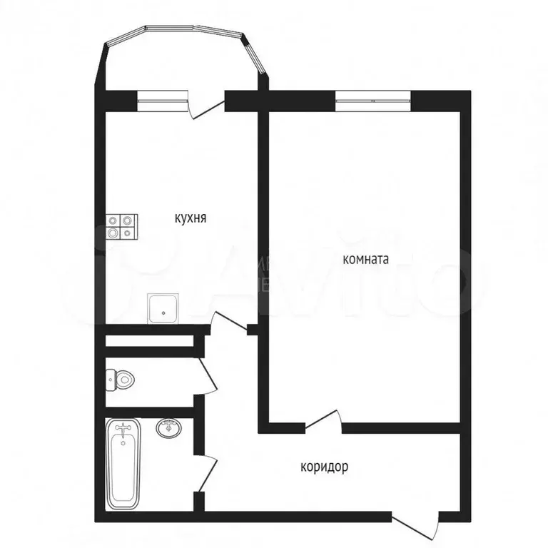 1-к. квартира, 35,5 м, 10/10 эт. - Фото 0