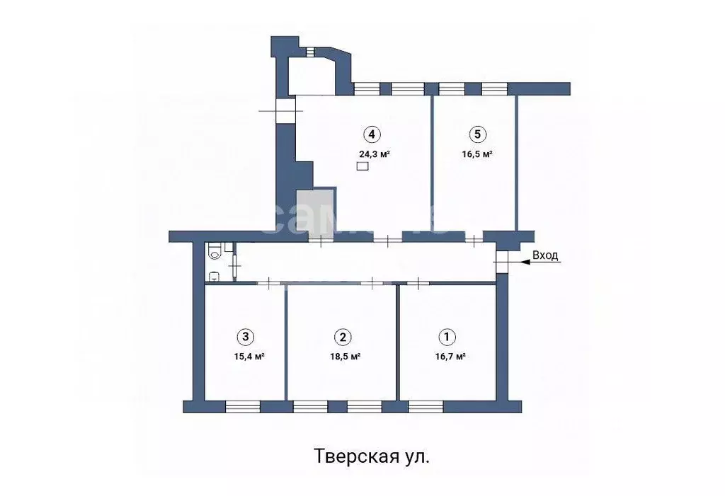 Помещение свободного назначения в Москва Тверская ул., 12С7 (24 м) - Фото 2