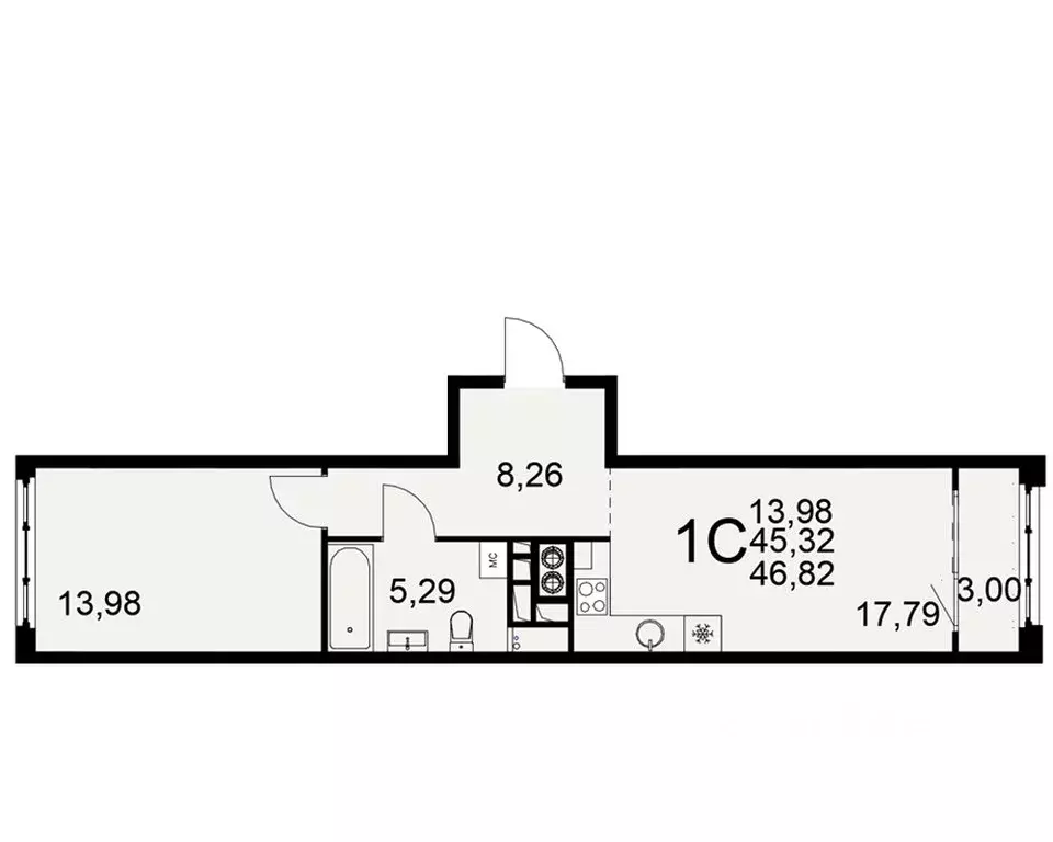 1-к кв. Рязанская область, Рязань Торговый Городок тер., Медиана жилой ... - Фото 1