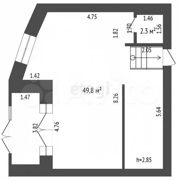 Продам помещение свободного назначения, 52.1 м - Фото 0