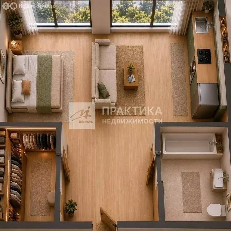1-комнатная квартира: Москва, Новоалексеевская улица, 16к4 (37.9 м) - Фото 1