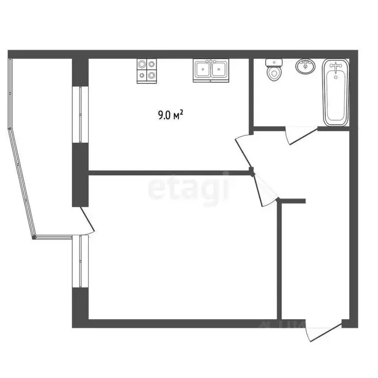 2-к кв. Москва Михалковская ул., 13 (49.7 м) - Фото 1