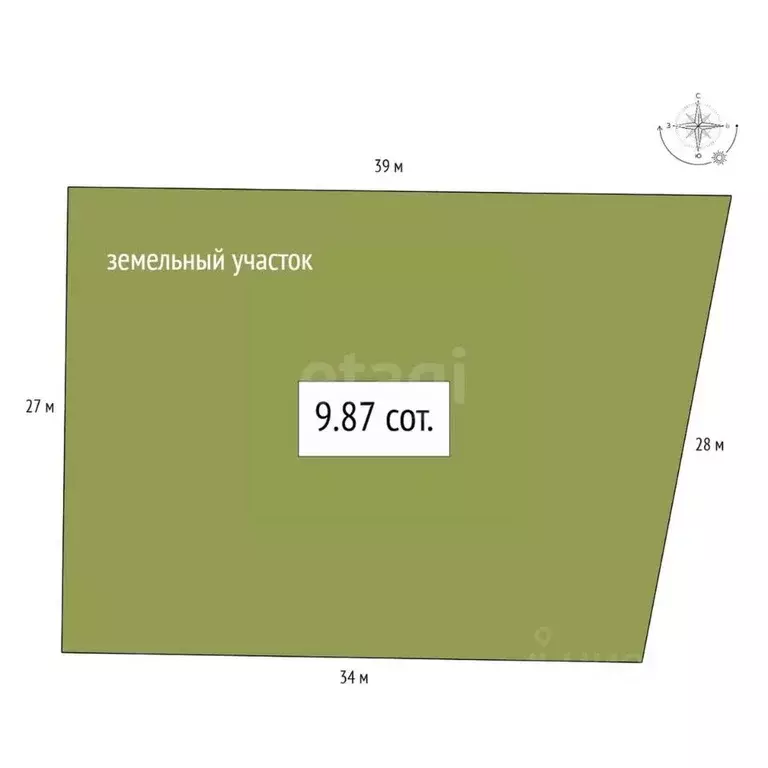 Участок в Новосибирская область, Новосибирский район, Кубовинский ... - Фото 1